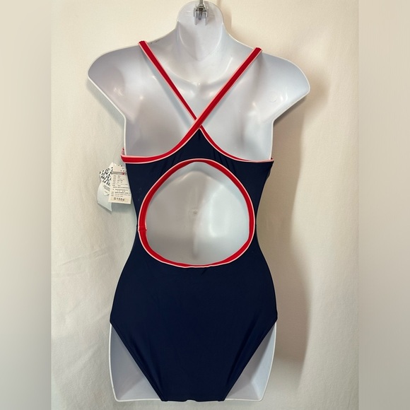 AojinWomen's Navy and Red Swimsuit # A2 - Picture 2 of 9